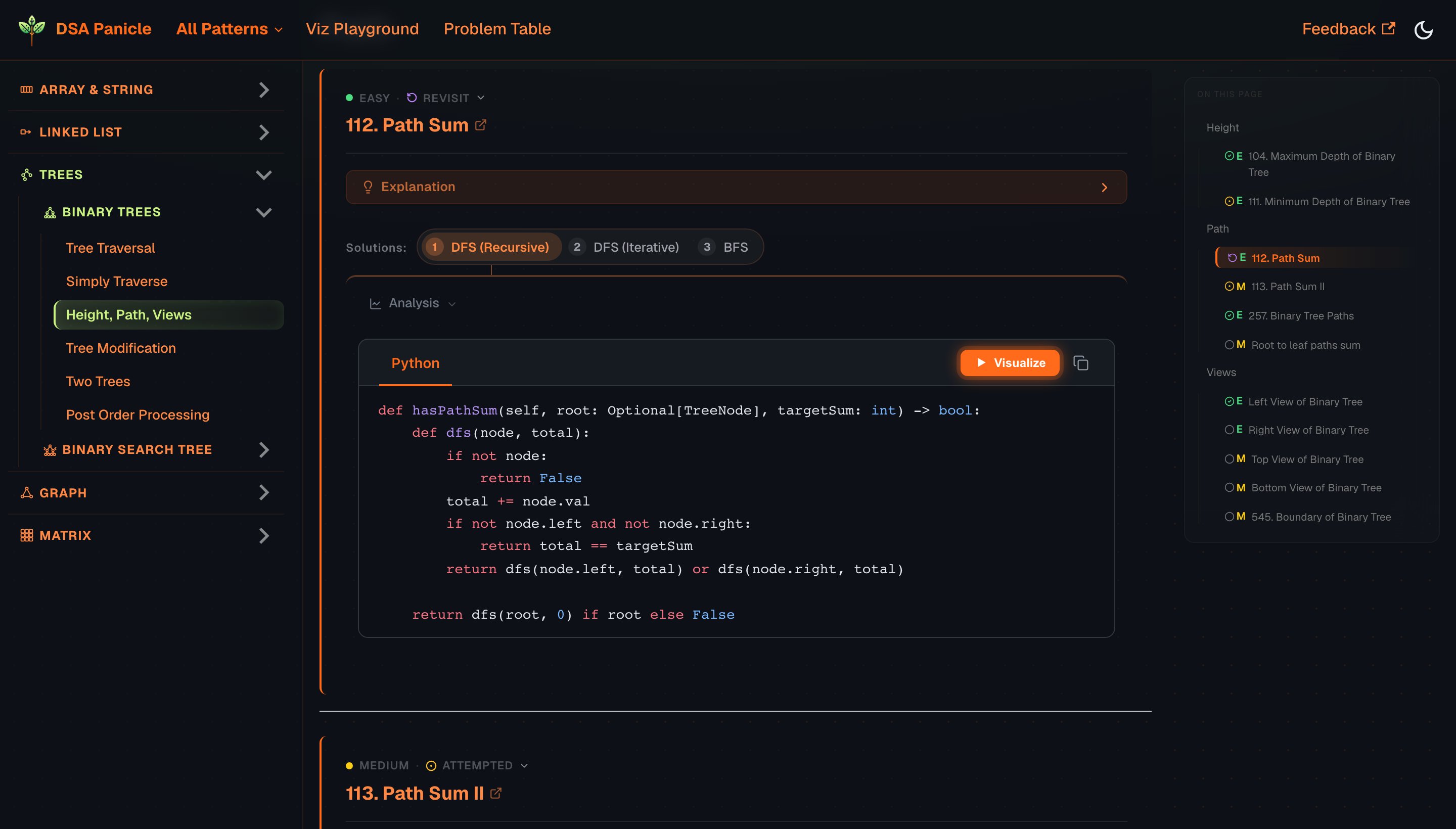 Pattern page preview